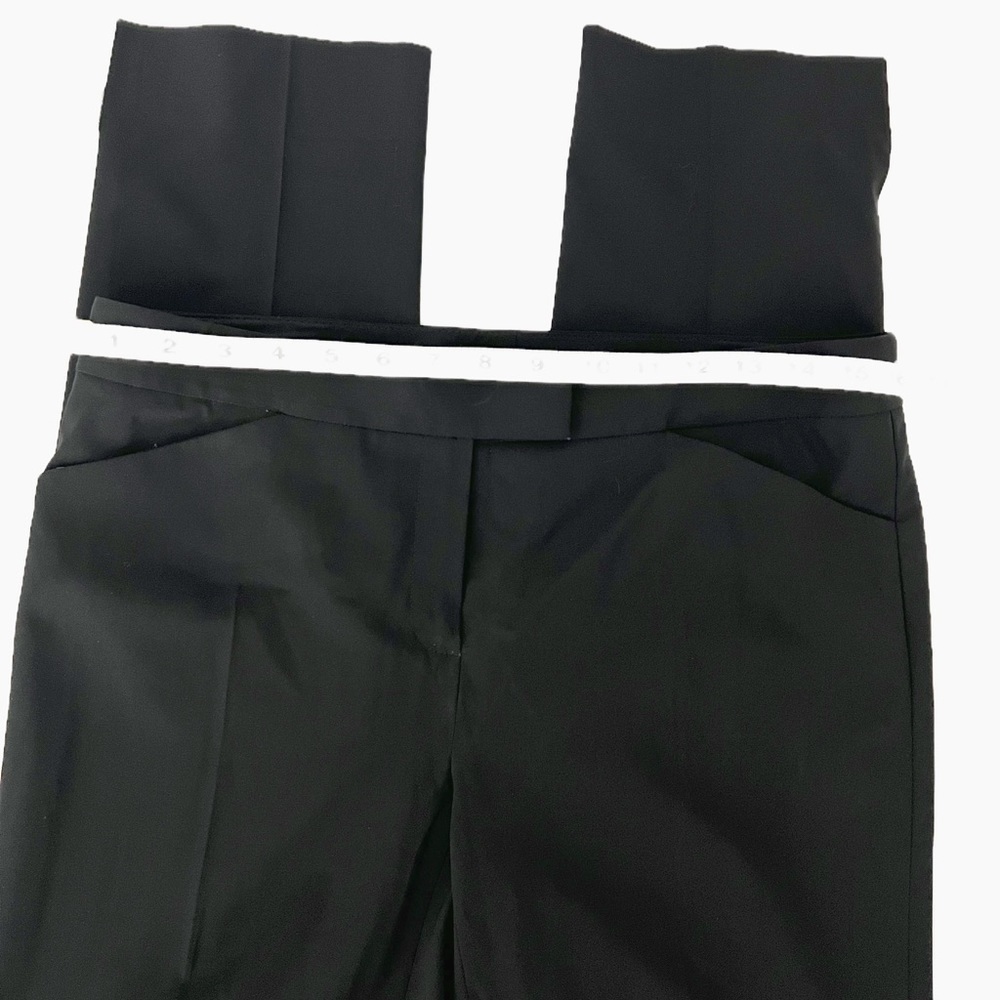 Lafayette 148 Irving Black High Waisted Straight Leg Trousers Womens Size 2 Luxe - Picture 6 of 13